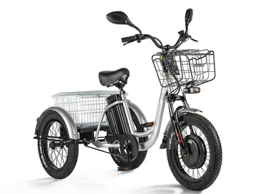 Электровелосипед Eltreco Porter Fat 500 UP! (серебристый)