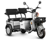 Электротрицикл Gelbert Beta 48V/60V 800Вт (серебристый) - Фото 0